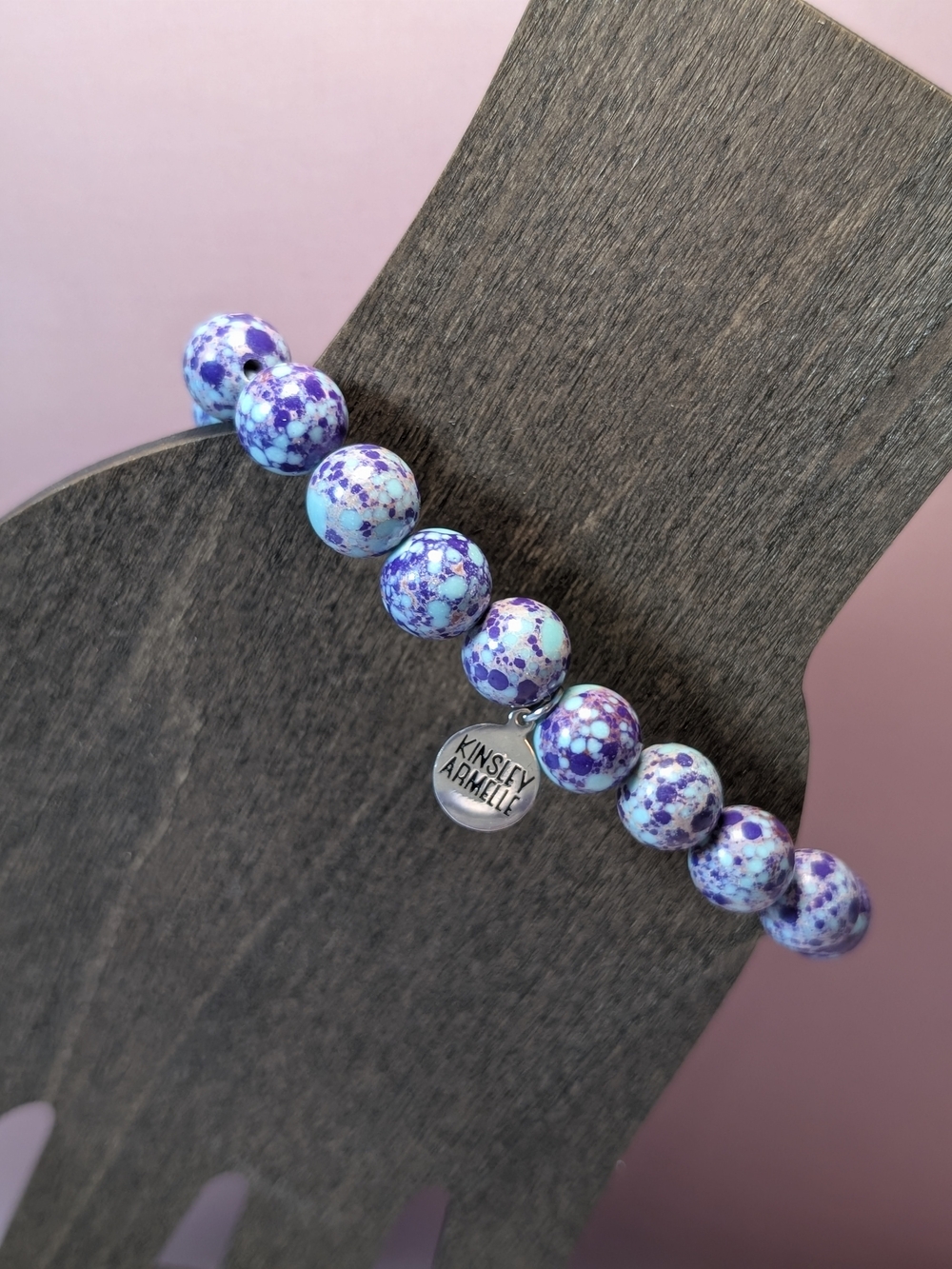 Kinsley Armelle Sea Sediment Jasper Beaded Bracelet! #306